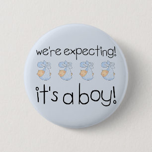 It's A Boy 6 Cm Round Badge