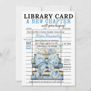 It's a BOY! A New Chapter Begins Invitation