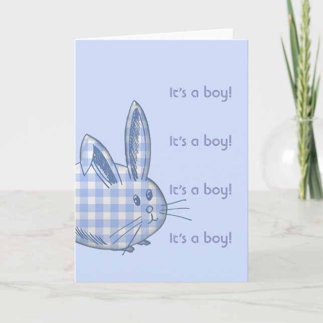 it's a boy! announcement (Front)