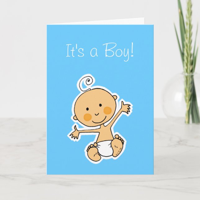 It's a Boy! Announcement (Front)