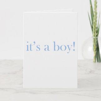 It's a Boy! Announcement