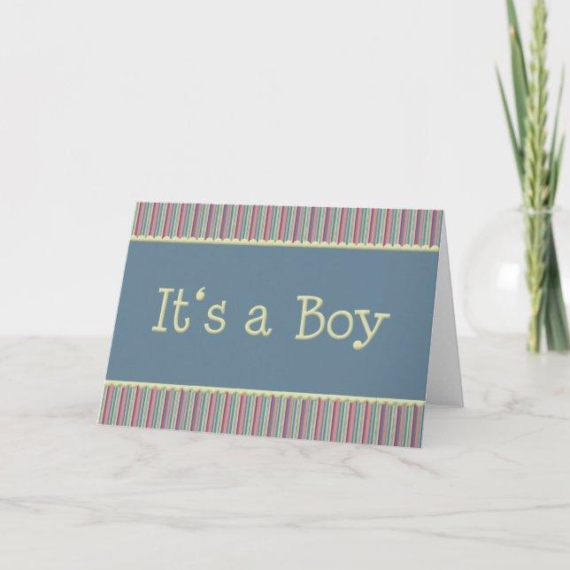 It's a Boy Announcement (Front)