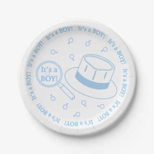 It's a Boy! announcement Paper Plate