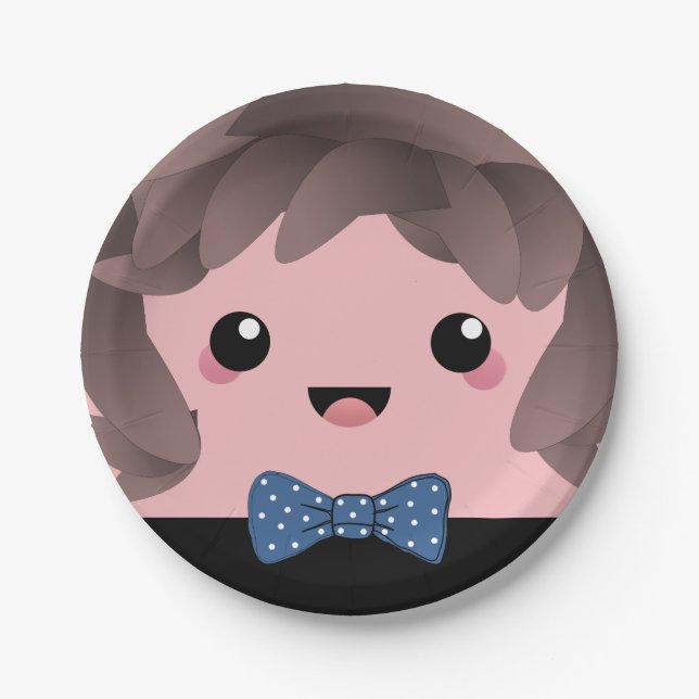 Its A Boy | Baby Boy Gender Reveal  Paper Plate (Front)