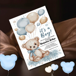 Its a Boy Baby Boy Shower  Invitation