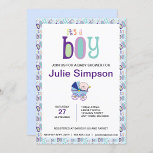 It's a Boy Baby Boy Shower Invitation