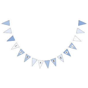 It's a Boy Baby Nursery Decorations Bunting Flags
