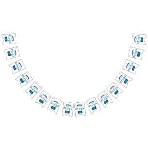 It's A Boy Baby Shower Bunting Banner