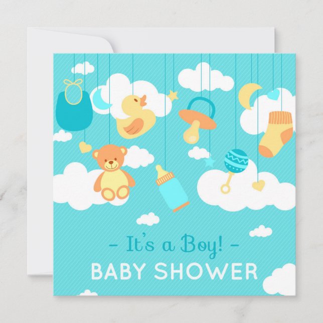It's a Boy - Baby Shower Invitation (Front)