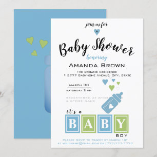 It's a Boy Baby Shower Invitation
