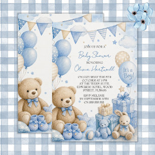 It's A Boy Baby Shower Invitation