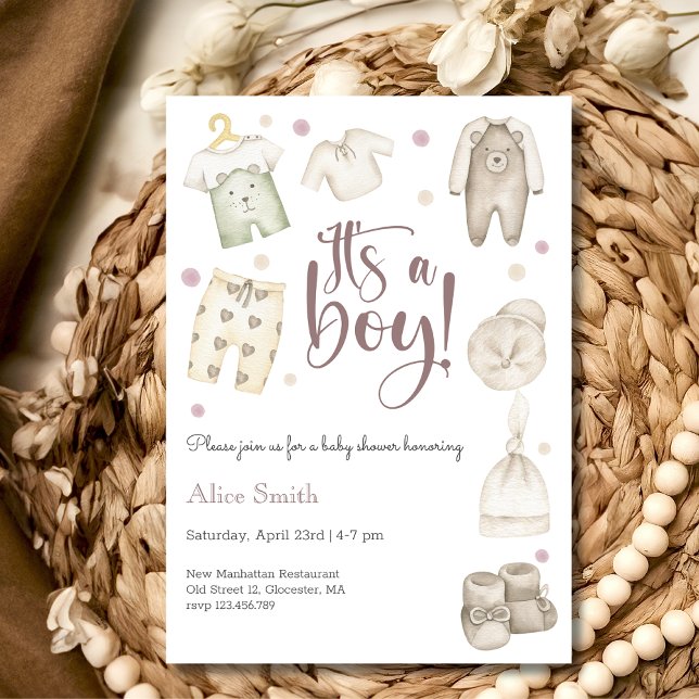 It's a boy Baby shower Invitation (Creator Uploaded)