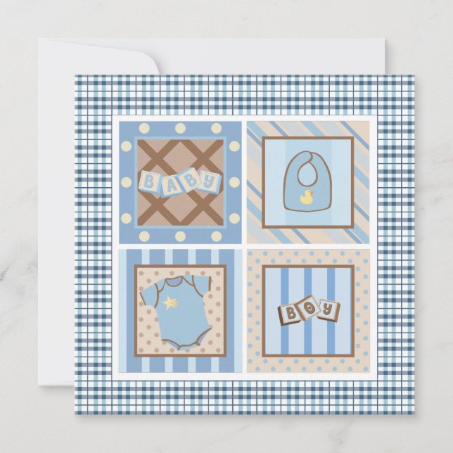 It's A Boy! Baby Shower Invitations (Front)