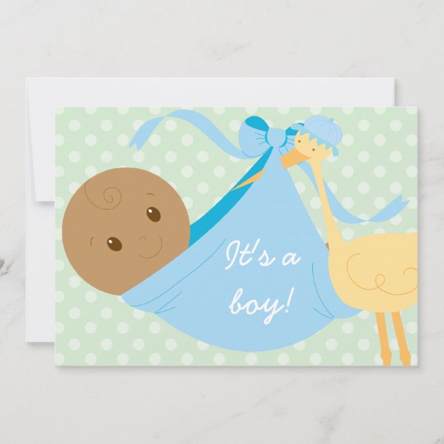 It's A Boy Baby Shower Invite (Front)