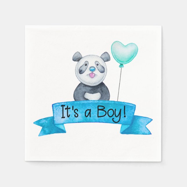 It's a Boy Baby Shower Napkin (Front)