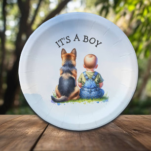 It's a Boy! Baby Shower Paper Plate