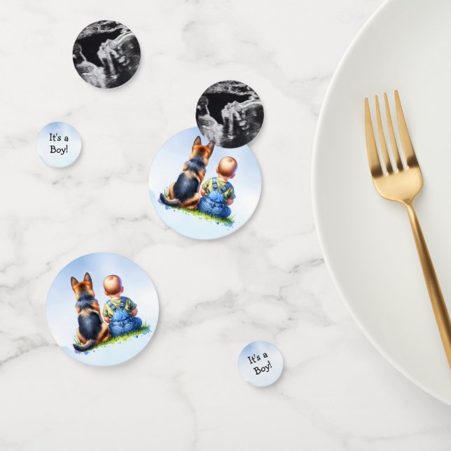 It's a Boy!  | Baby Shower Personalised Ultrasound Confetti (Group)