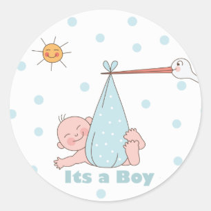 It's a Boy Baby Shower Sticker