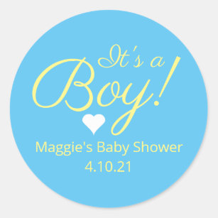 It's a Boy Baby Shower Stickers