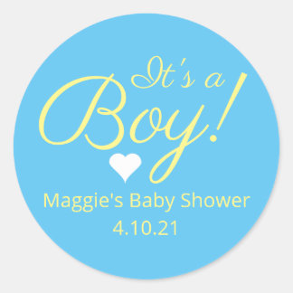 It's a Boy Baby Shower Stickers