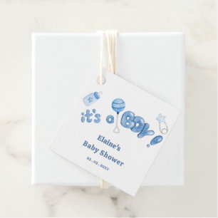 Its a Boy Baby Things Blue Boy Baby Shower Favour Tags