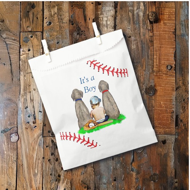 It's a Boy, Baseball Themed Boy's Baby Shower Favour Bags (Creator Uploaded)