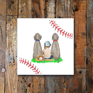 It's a Boy, Baseball Themed Boy's Baby Shower Napkin