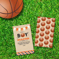 It's A Boy! Basketball Baby Shower Diaper Raffle