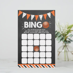 It's A Boy! Basketball Themed Baby Shower Bingo