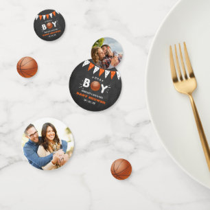 It's A Boy! Basketball Themed Baby Shower Photo Confetti