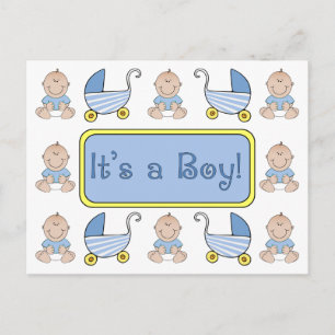 "It's a Boy!" Birth Announcement