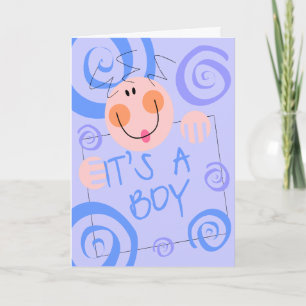 It's A Boy Birth Announcemnt Invitation
