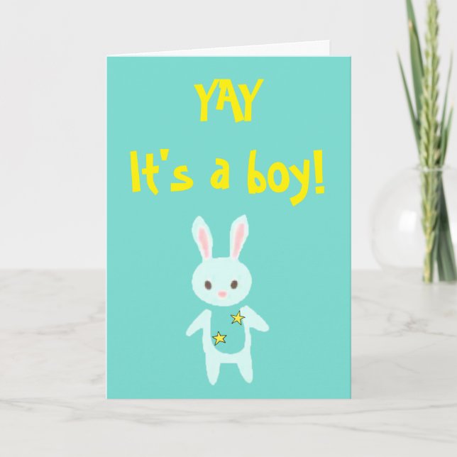 It's a Boy Birthday Greeting card (Front)