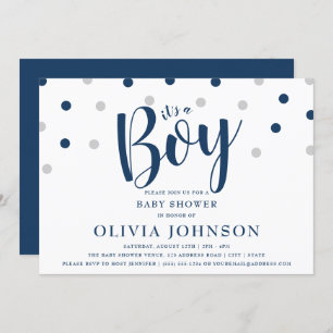 It's a Boy - Blue Baby Shower Invitations