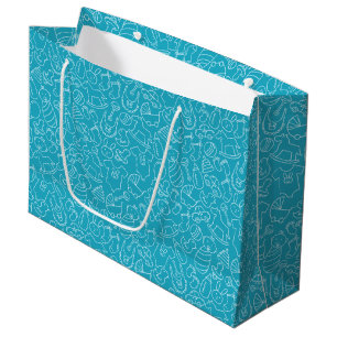 It's a Boy Blue Baby Shower Large Gift Bag