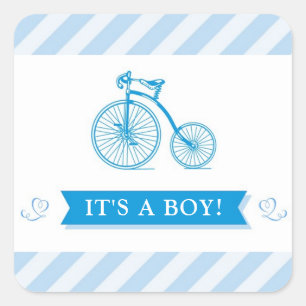 It's a Boy Blue Baby Shower Stickers