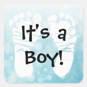 It's a Boy Blue Baby shower Stickers