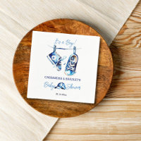 It's a boy blue baby sports shoe cap baby shower
