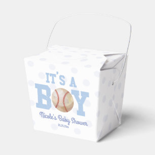It's A Boy! Blue Baseball Baby Shower Favour Box