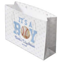 It's A Boy! Blue Baseball Baby Shower