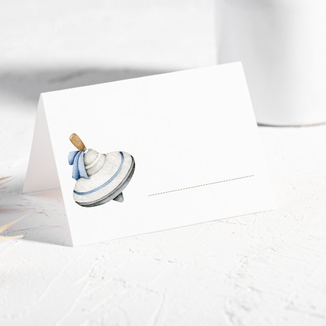  It's A Boy Blue Boho Toys  Place Card (Creator Uploaded)