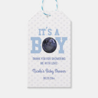 It's A Boy! Blue Bowling Ball Baby Shower