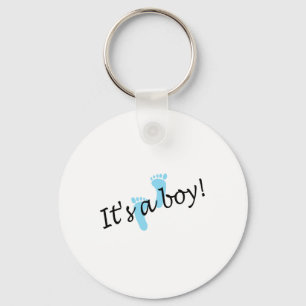 It's A Boy (Blue Feet) Key Ring