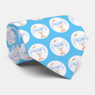 It's A Boy Blue Stork Tie