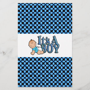 It's A Boy Blue Text w/Baby Candy Bar Wrapper