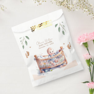 It's a Boy Boho Bassinet baby shower Favour Bags