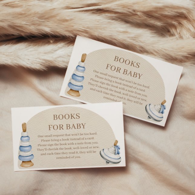 It's A Boy  Boho Blocks And Toys Books For Baby Enclosure Card (Creator Uploaded)