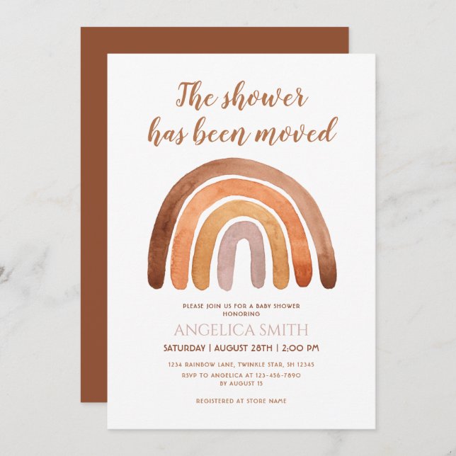 It's A Boy - Boho Rainbow Baby Shower I Invitation (Front/Back)