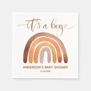 It's a Boy - Boho Rainbow Baby Shower  Napkins