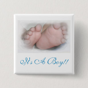 It's A Boy!! Button